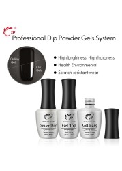 TP - Nail Gel Kit, Base or Top Coat, 14ml, Base/Top Coat, Brush Provider, Tonic, Dip Powder, No Base Lamp, Nail Treatment