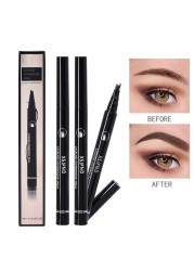 Four Heads Eyebrow Pencil Waterproof Sweat-proof Liquid Eyebrow Pencil Non-fading 4-fork Eyebrow Pencil Makeup TSLM1