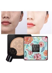 Images BB Air Cushion CC Cream Foundation Concealer Mushroom Head Whitening Waterproof Brighten Face Base Tone Korean Makeup