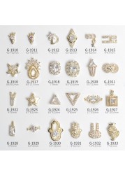 Japanese New Style Nail Art Zircon Jewelry Perfume Bottle Five-pointed Star Zircon Simple Style Real Gold Color Protection