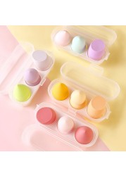 3pcs/set Makeup Sponge With Box Female Cosmetic Blender Puff Foundation Powder Beauty Tool Esponjas Para Maquillaje