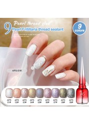 2022 commonly used nail gel fluorescent spar sham universal bright color cat eye mother of pearl nail gel