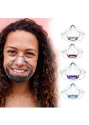 Adult Reusable Masks Lip Masks Transparent Mouth Face Mask Anti Dust Splash Protective Foam Protective Masks Mascarillas Health Care