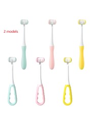 Baby Nano Toothbrush Three Sides USB Rechargeable 3D Ultrasound U-shaped Toothbrush Oral Care For Kids