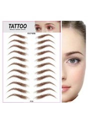 O.TW O.O 3D Simulation Eyebrow Stickers Waterproof Like Eyebrow Hair Makeup Easy to Wear Long Lasting Natural Eyebrows Tattoo Sticker