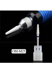 3" 32 Carbide Nail Ceramic Nail Drill Bits Milling Cutter for Electric Drill Machine Manicure Accessory Remove Gel Varnish Cuticle