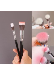 1/2pcs stipbling makeup brushes double layer blush brush natural cosmetic blush highlight bronzer contour powder blending tool