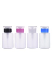 D2TA 150ml Empty Retractable Pump Refillable Bottle for Nail Polish Remover