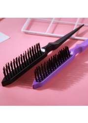 Salon Hair Brush Wooden Handle Bristle Beard Brush Comb Detangling Pointed Tail Comb Hairdressing Styling Tools