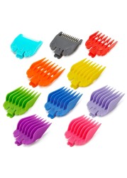 10pcs 3mm-25mm Hair Clipper Limit Comb Guide Attachment Set with Storage Tray for Wahl Hair Clipper Haircut Haircut Accessories