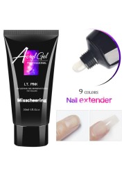 30ml Colorful Nails Crystal Gel Polish Quick Nail Extension Gel For Acrylic Gel LED Hard Gel Nail Art Gel TSLM1