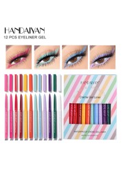 20/12pcs Colorful Eyeliner Pen Quick Drying Lasting Waterproof High Pigmented Eyeliner Pencil Eye Makeup Cosmetic TSLM1