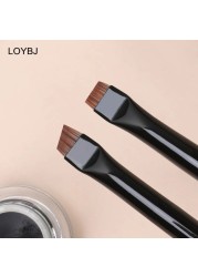 Loebig 1/2pcs Blade Makeup Brushes Thin Angled Eyebrow Flat Brush Fine Eyeliner Brush Professional Liner Eyebrow Beauty Makeup Tools