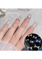 3 Different Size Butterfly Zircon Nail Decoration Flat Rhinestone Crystal Diamond Gemstone 3D Glitter Luxury Nails Decoration