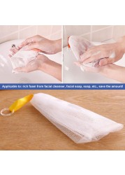 Cleaning Mesh Foaming Bag Portable Hang Soap Saver Bag Bath Shower Foam Mesh Net Cleansing Delicate Mesh Foam