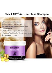 OMY Lady Ginger Anti Hair Loss Shampoo Promote Hair Growth Shampoo Hair Thick Fast Growth Serum Herbal Liquid For Men Women