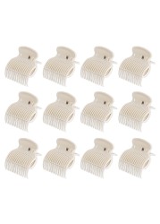 12pcs Salon Hot Roller Hair Clips Insulation Claw Curler Replacement Clamp For Women Girls Hair Department Styling Tool