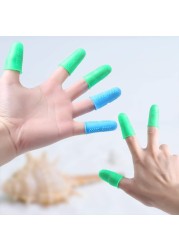 Finger Protector Non-slip Finger Guard Protect Fingers From Scald Cut High Temperature Resistant Silicone Cover 12pcs/set