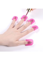 26pcs Nail Extension Stencils Nail Form Protector Cap Leak-proof French Manicure Templates Nail Polish Nail Art Tools 10 Sizes