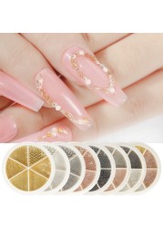 Nail Art Small Hard Caviar Beads Mix Size 3D Design Manicure Jewelry DIY Rhinestone Nail Decoration Crystal DIY Manicure Tools