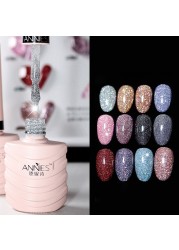 10ml Colorful Diamond Nail Gel Polish Holographic Auroras Glitter Soak Off UV Semi Permanent Varnish Gel Nail Art Gel TSLM1