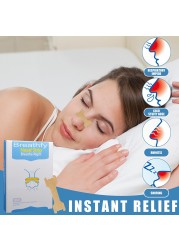 10pcs Anti Snoring Congestion Nasal Strips Easier Better Breathe Relief Strips Anti Snoring Congestion Easier Better