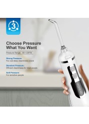 Waterpulse V500 Oral Irrigator Rechargeable Water Flossing Portable Dental Water Jet Pick Cordless Waterproof Dental Hygiene