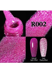 UR SUGAR Glitter Reflective Gel Nail Polish Shiny Rose Red Twilight UV LED Gel Varnish Soak Off Nail Gel Nails for Manicure