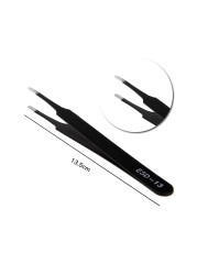 6pcs/lot Professional Makeup Eyelash Tweezers 3D Volume Eyelash Extension Tweezers Fan Lash Eyebrow Tweezers Excellent Closure