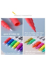 12pcs Waterproof Nail Art Graffiti Pen Abstract Lines Flower Sketch Drawing Art Tools DIY Nail Art Professional Accessories