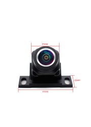 Smartour 1296*1080P HD Rear View Camera 180 Degree Silver Fisheye Car Camera Car Front Night Vision Backup Parking Reverse Camera