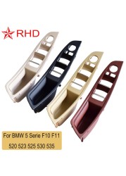 Right Hand Drive RHD For BMW 5 Series F10 F11 Beige Black Red Wine Oyster Car Interior Interior Door Handle Pull Panel Trim Cover