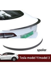New 2022 model y/model 3 spoiler carbon fiber performance rear spoiler carbon fiber car body styling