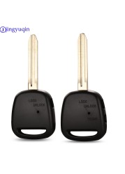 JINGYOKEN 1/2 Button Remote Control Key, Blade Cover, Fits Toyota Carina Estima Harrier Previa Corolla Celica