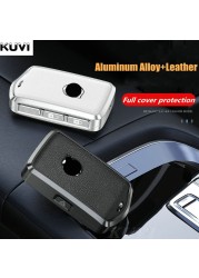 Alloy Leather Car Key Case Cover Shell Fob Volvo XC40 XC60 S90 XC90 V90 T5 T6 T8 Car Accessories