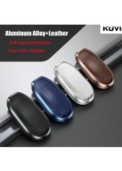 Alloy Leather Car Remote Key Case Fob For Tesla Model 3 Model S Model Y Smart Key Bag Holder Protected Shell Accessories