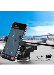 EAFC Gravity Car Phone Holder Support Sucker Strong Suction Cup for Mobile Phone Retractable Car Mount Foldable Auto Phone Holder