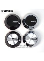 4pcs/lot 68mm Car Wheel Center Hub Caps for SSR Logo Emblem CE28 Rim TE37 Tokyo Time Attack