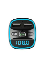 CDEN FM Transmitter Bluetooth 5.0 Free Car Camera Kit MP3 Music Player U Disk TF Card USB Receiver Car Charger Fast Charging