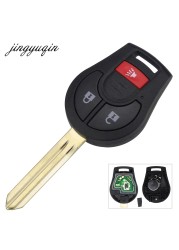 jingyuqin 3/4 Button 315MHz Remote Car Key For Nissan Keyless Entry 46 Chip Fob Transmitter CWTWB1U751 TWB1U761 H0561-C993A