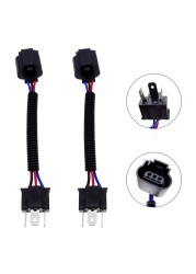 1 Pair Harness Headlight Adapter Converter Wire Connector Cable for H4 Male to H13 Car USB Socket Auto Wire Pigtail Auto Parts