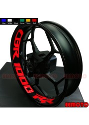 4 x Custom Inner Tires Decals Wheels Stickers Reflective Stripes Waterproof Motorcycle CBR 600 1000 RR 250R 300R 500R 650R