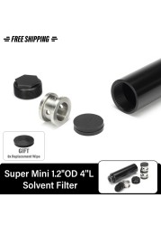 Super Mini 1.2" OD 4''L Aluminum 8pcs Neoprene Wipes 1/2x28 or 5/8x24 Single Monocure Solvent Cleaning Tube Kit No Booster Needed