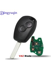 jingyuqin 2 Buttons Remote Key For Renault Duster Modus Clio 3 Twingo Dacia Logan Sandero Kangoo 433MHz PCF7947/7946/4A Chip