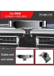 Car Mobile Phone Holder For BMW X5 X6 X7 G05 G07 2019-2020 Mounts Special GPS Holder Gravity Navigation Bracket Car Accessories