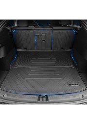 For Tesla Model Y 2022 2021 2020 TPE Rear Seats Back Protector Cover and Trunk Mat Anti-kick Pads Seat Mats Cargo Liner Car Boot Mat