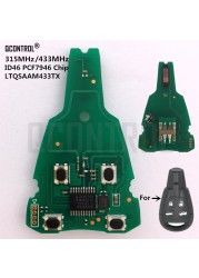 QCONTROL Car Remote Control Switch Circuit Board For Saab 93 9-3 2003 2004 2005 2006 2007 2008 2009 2010 2011 ID46 PCF7946 Chip