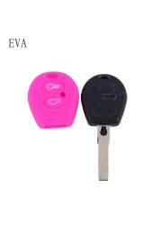 Silicone Smart Key Case Cover For Volkswagen Polo Golf Passat Bora Sharan Skoda Octavia Fabia Seat Corboda Leon Ibiza