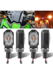 Universal Mini Motorcycle Turn Signal Light Amber Indicator Flashers Blinker Lamp For Dirt Bike For Suzuki For Honda Yamaha
