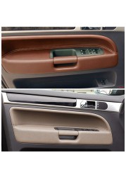 LHD RHD Quality Interior Driver Door Pull Handle Leather Replacement For VW Volkswagen Touareg 2003-2010